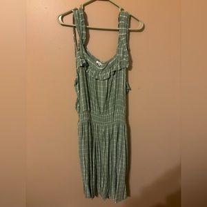Maurices Green & White Striped Dress